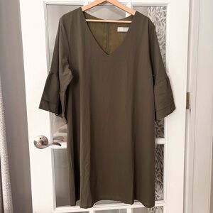 BELONGSCI Ruffle Sleeve Shift Dress Sz XL NWOT